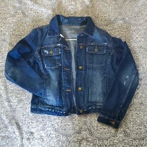 Gap distressed denim jacket